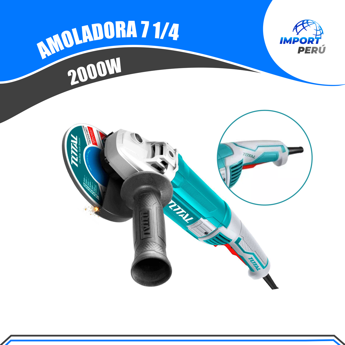 Amoladora ElĂŠctrica 7 1/4" 2000W