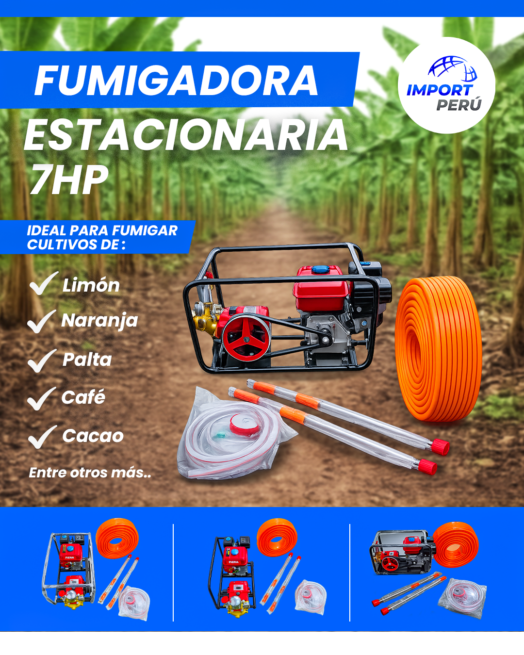 Motofumigadora Estacionaria 4 Tiempos