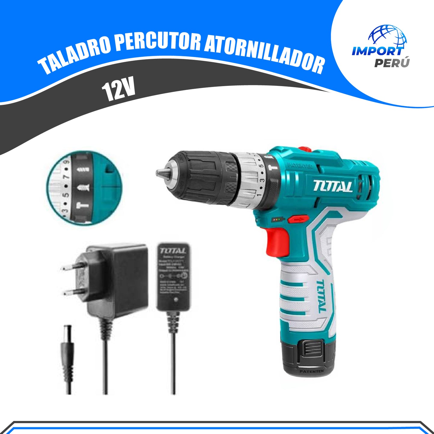 Taladro atornillador 12V super select