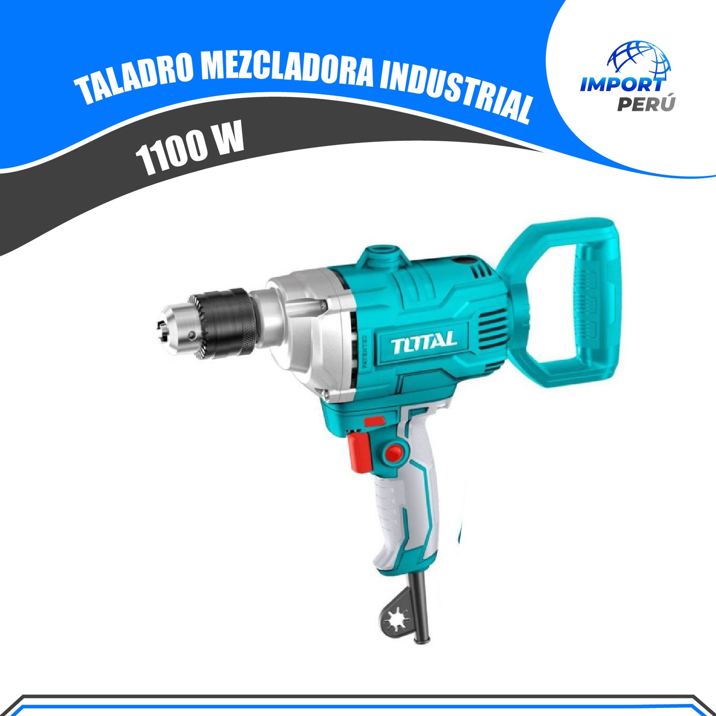 Taladro Mezcladora 1100w INDUSTRIAL