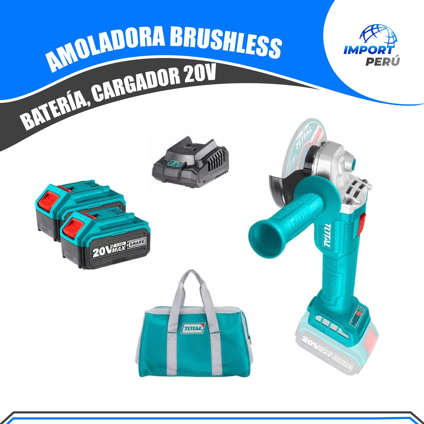 Amoladora BRUSHLESS 20v