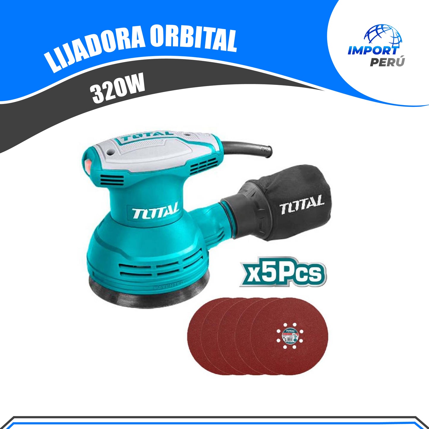 Lijadora Orbital O Cepillo 320W