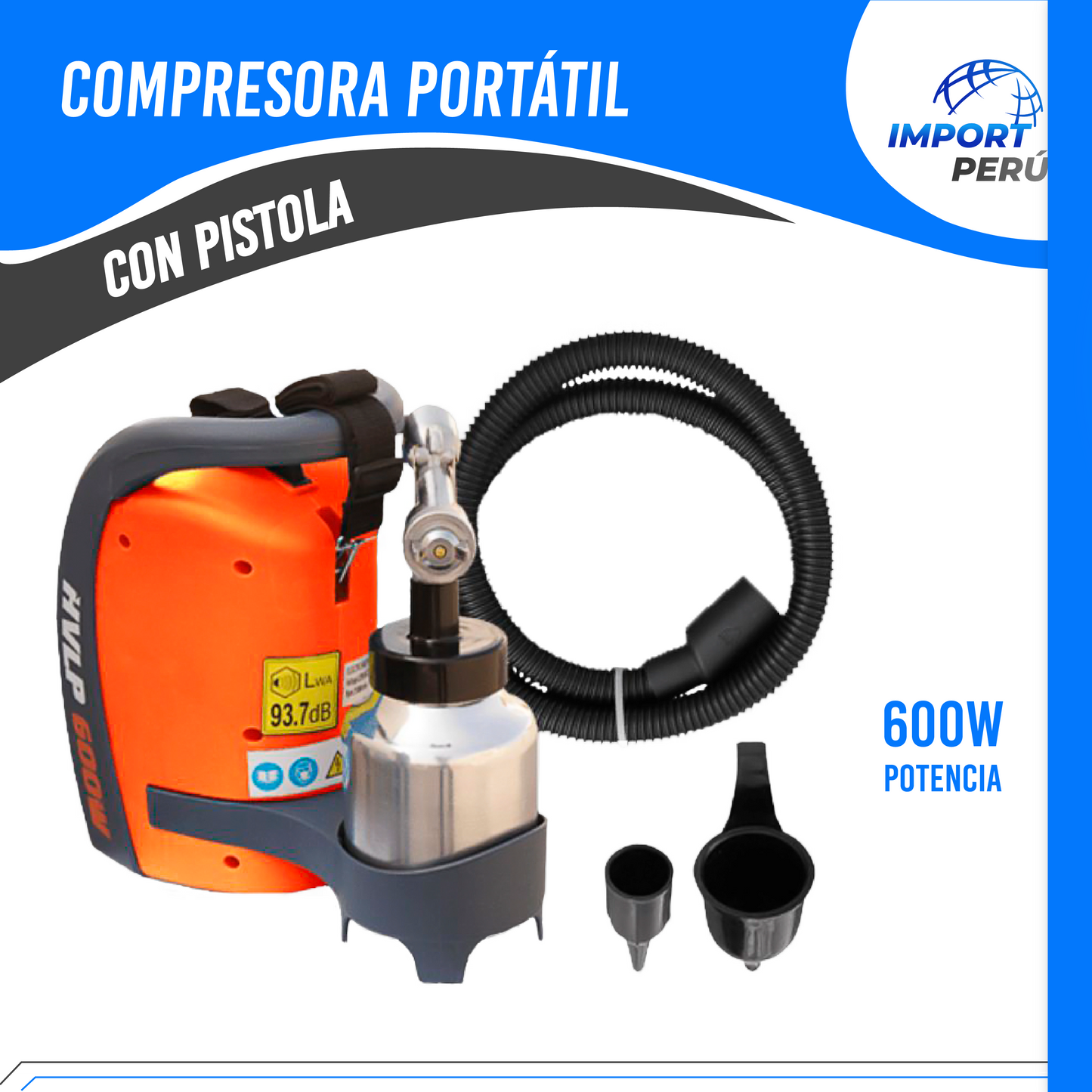 Pistola de Pintar 600Watts