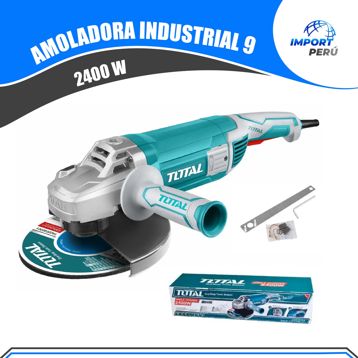 Amoladora 2400W INDUSTRIAL