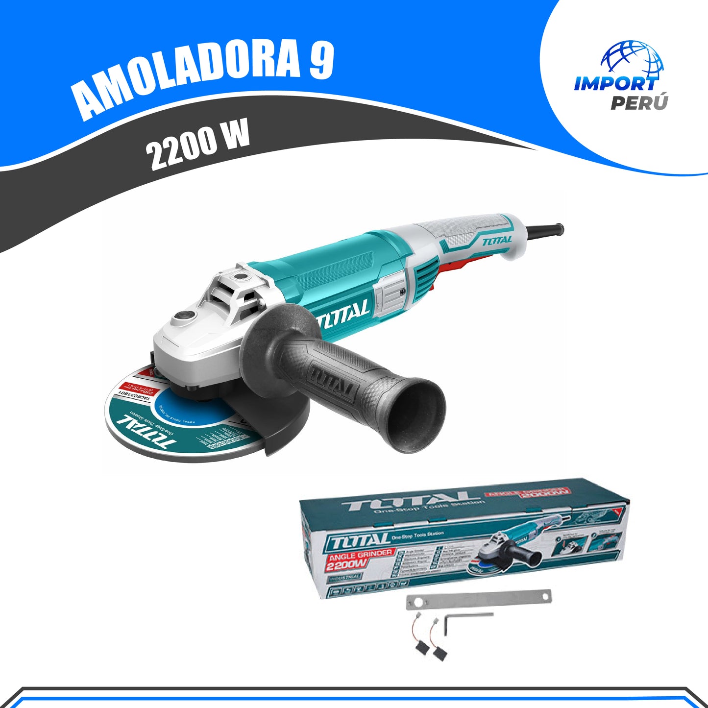 Amoladora Elรฉctrica 9P 2200W