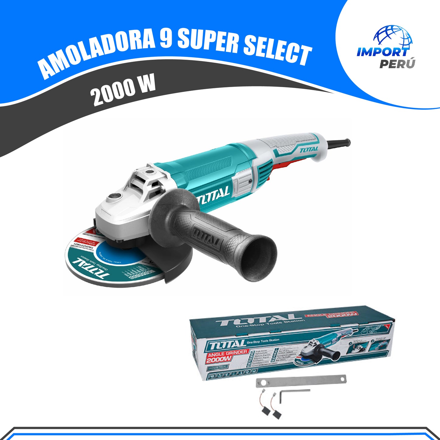 Amoladora ElĂŠctrica 9P 2000W