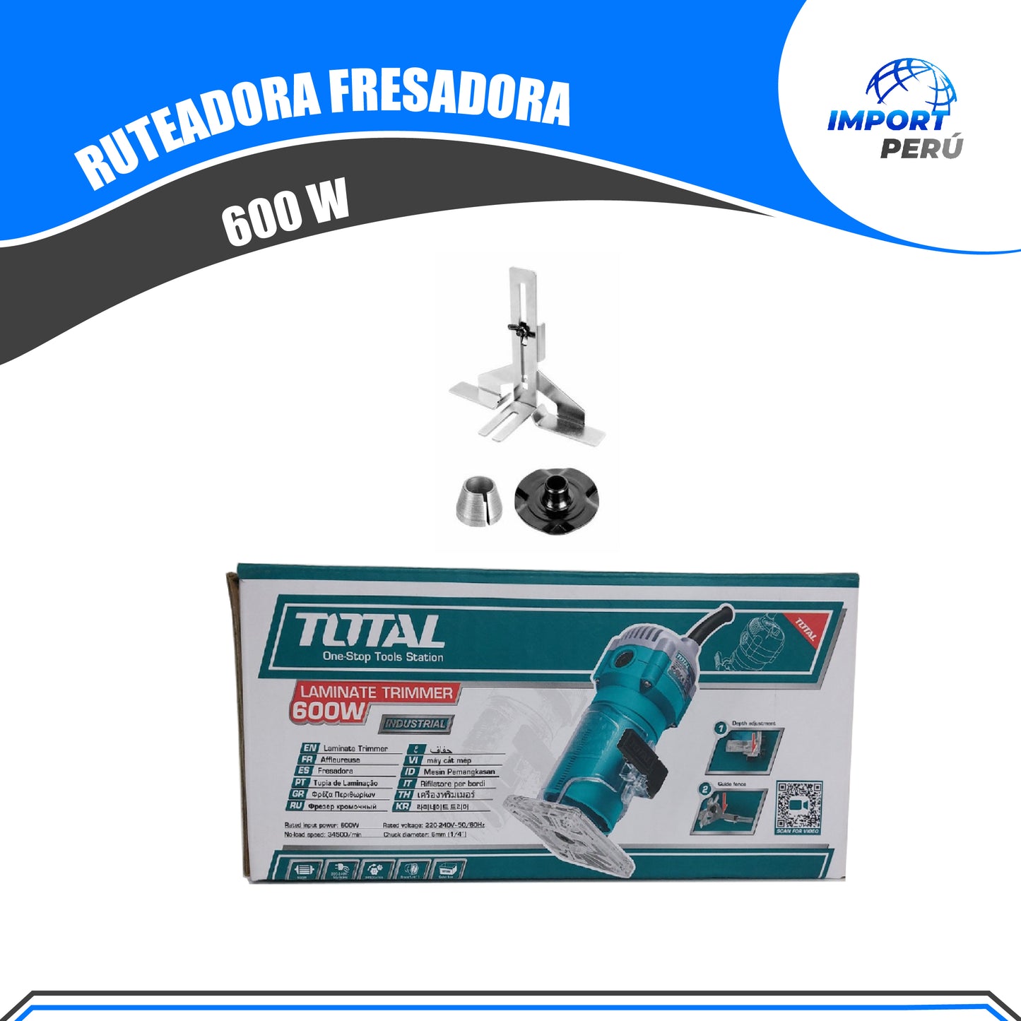 Rutedora Fresadora 600w