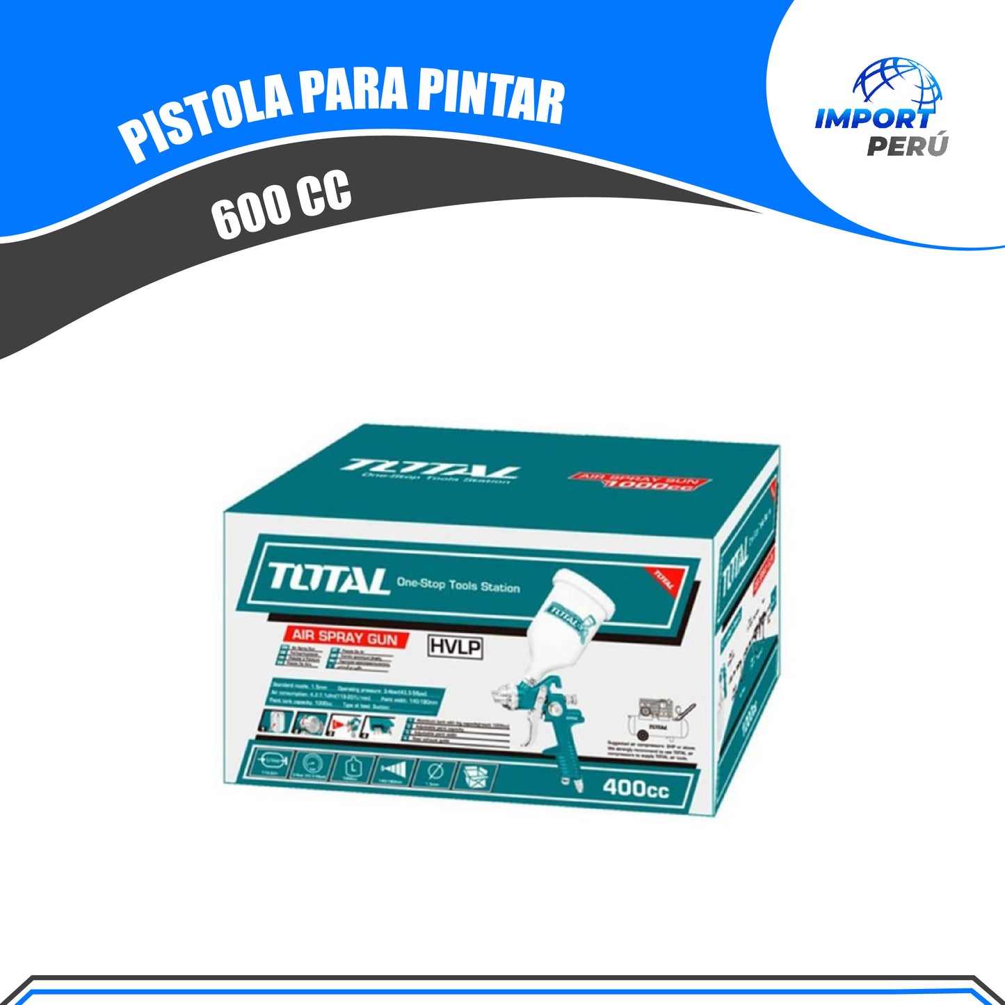 Pistola para pintar 600cc