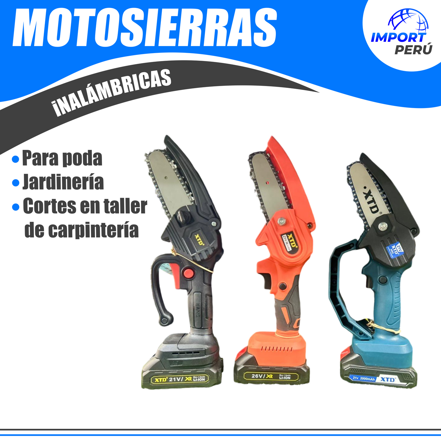 Motosierra Inalámbrica XTD 26V
