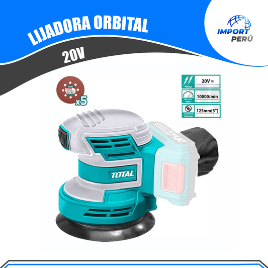 Lijadora orbital 20v TOTAL