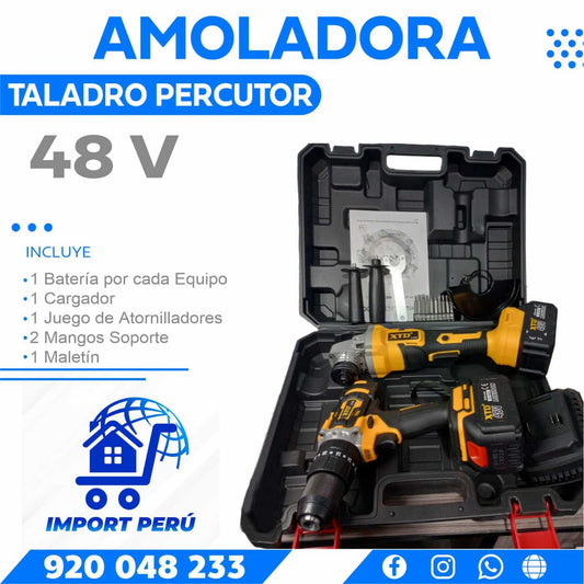 Combo Amoladora + Taladro Percutor 48V