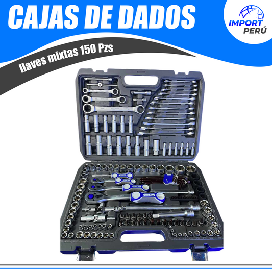 Caja de Llaves Mixtas 150 Piezas