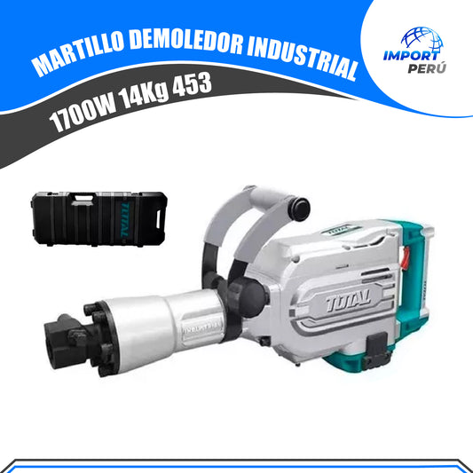 Martillo Demoledor 1700W 14Kg 45J