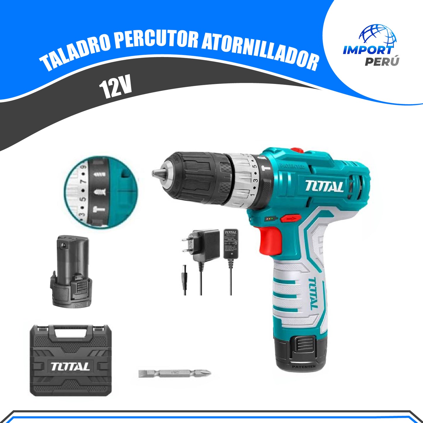 Taladro atornillador 12V super select