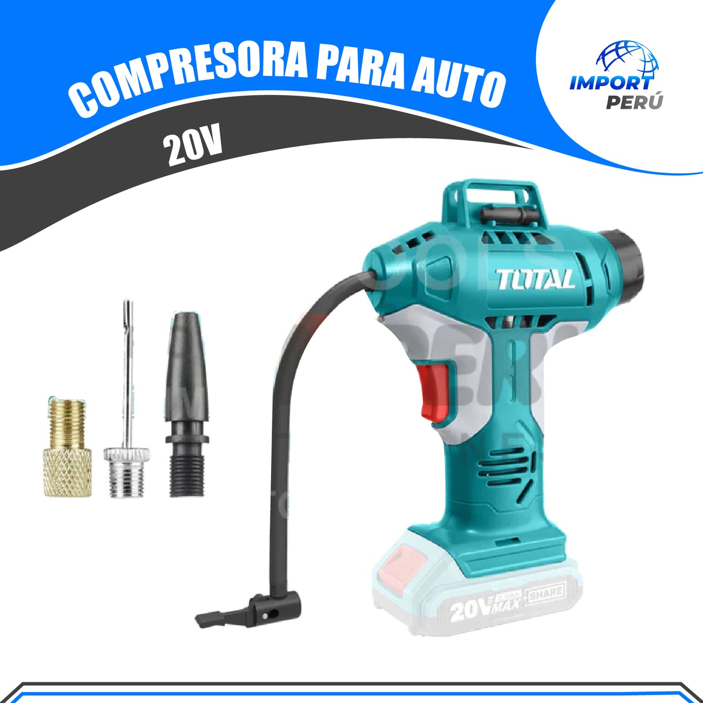 Compresora para auto 20v