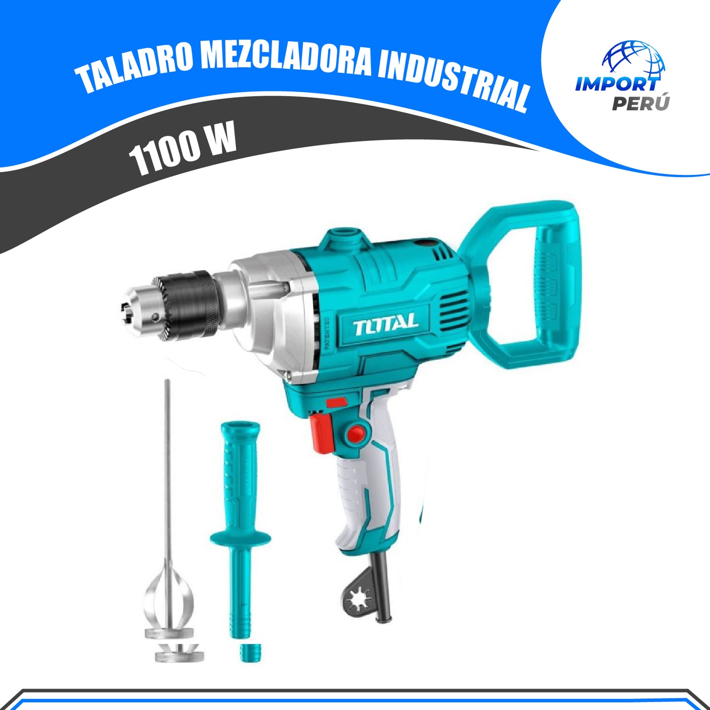 Taladro Mezcladora 1100w INDUSTRIAL