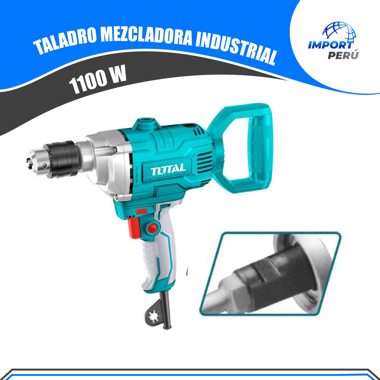 Taladro Mezcladora 1100w INDUSTRIAL