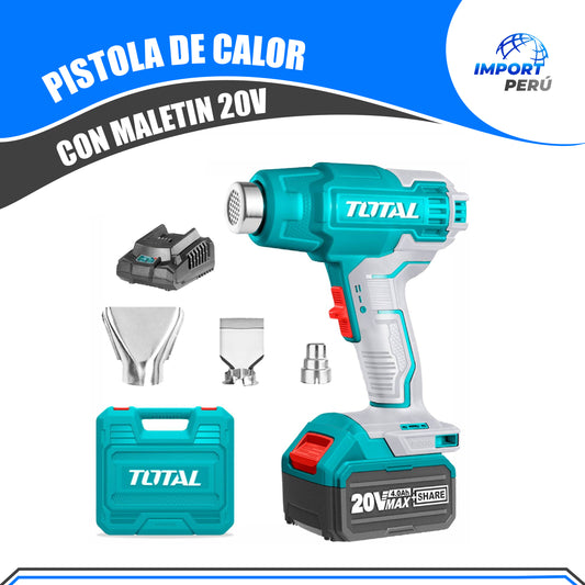 Pistola de Calor 20V con maletin