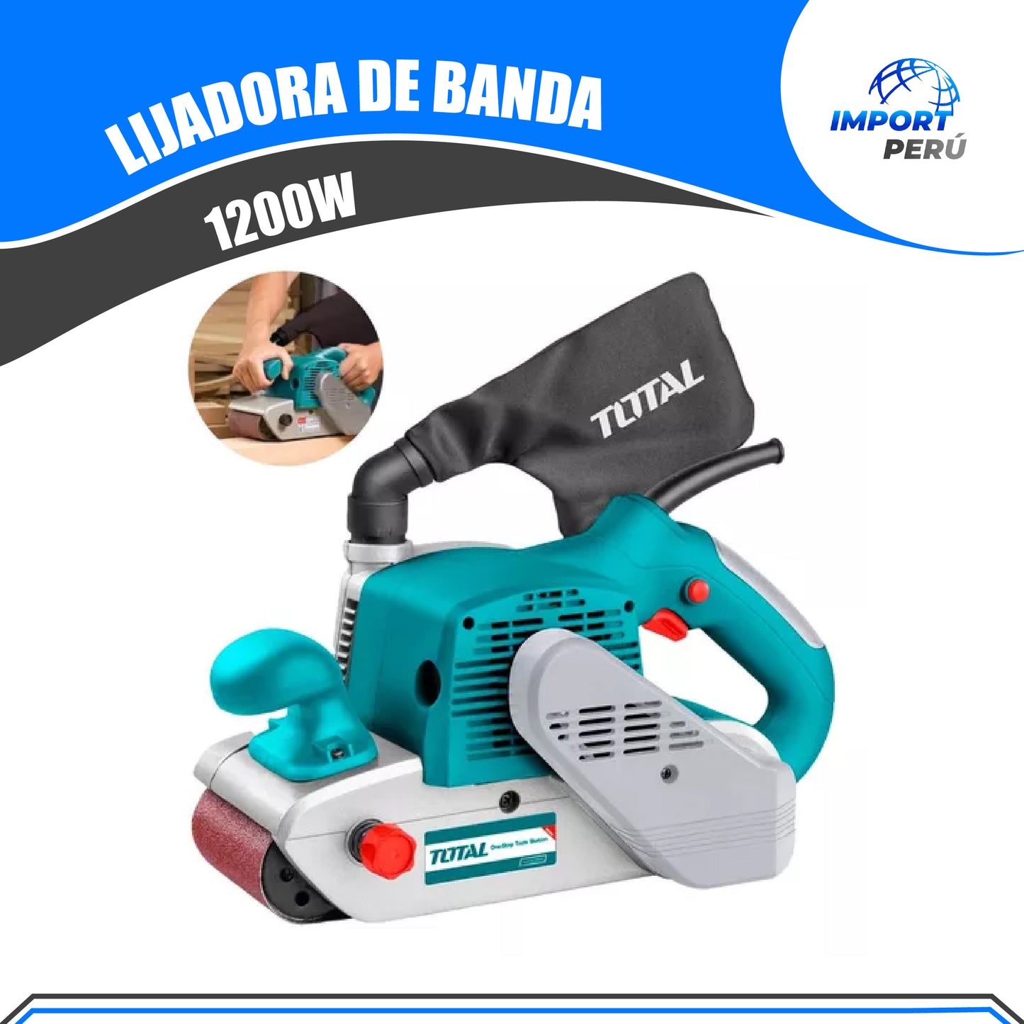 Lijadora de Banda 1200W