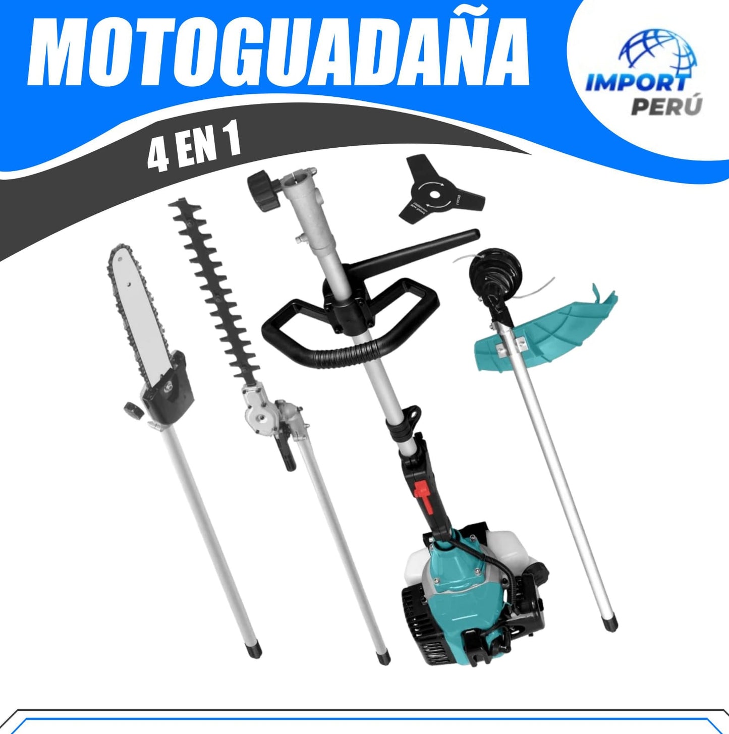 Motogudadaña 4 en 1 Marca -TOTAL