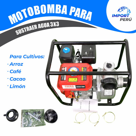 Motobomba 6.5 HP 3 x3